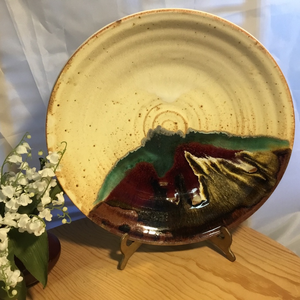 Studio Art Montana Klind Pottery 10.5” Bowl Signed